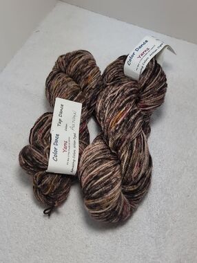 Color Dance Yarns - Speckled 2 Skeins in Brown and Neutral Tones - NWT
